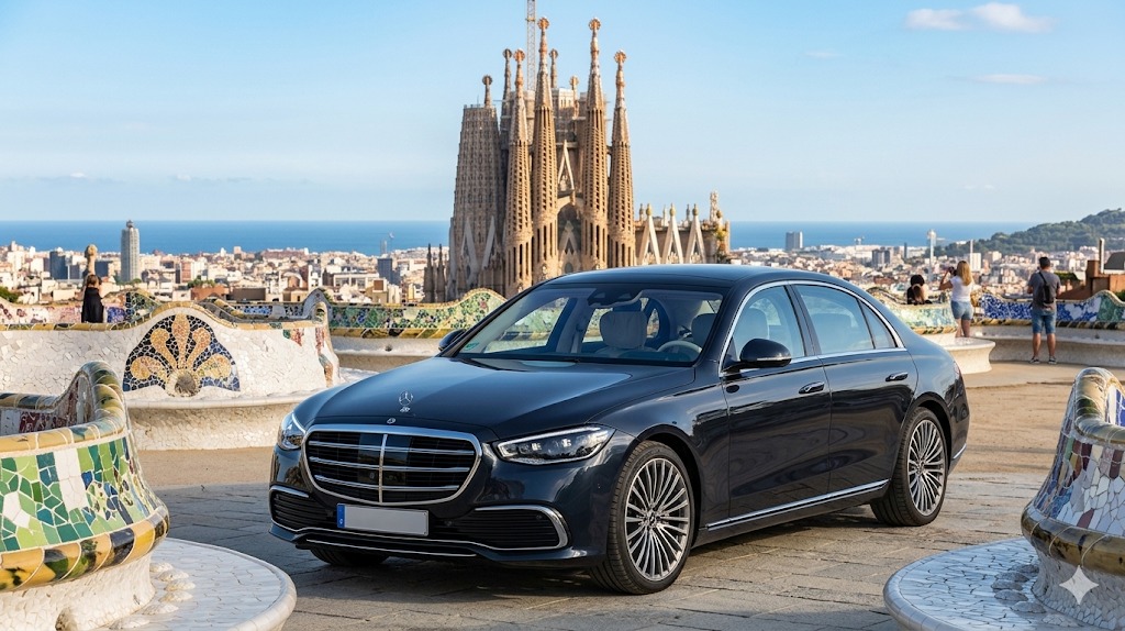 Mercedes-Benz S Class con conductor en Barcelona — Hector Wings